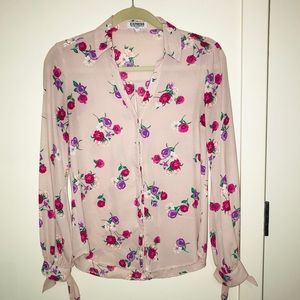 Express Portofino Shirt size XS pretty pink/purple